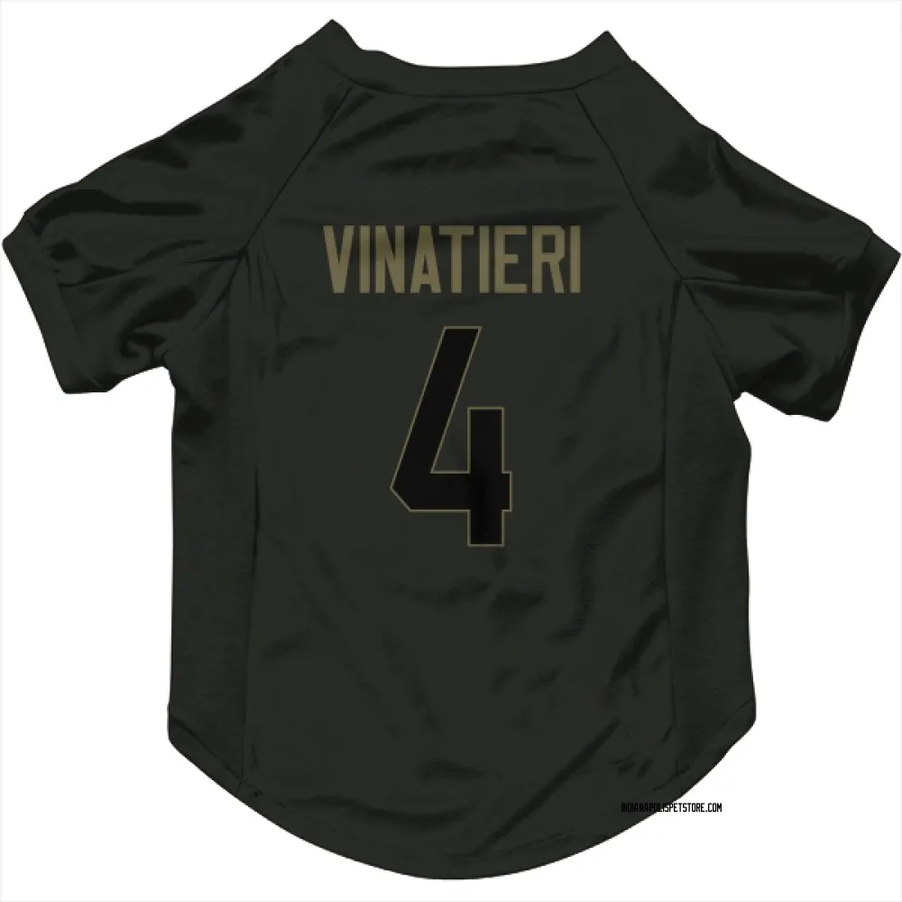 Indianapolis Colts Adam Vinatieri Black Service Pet Jersey for Dog & Cat