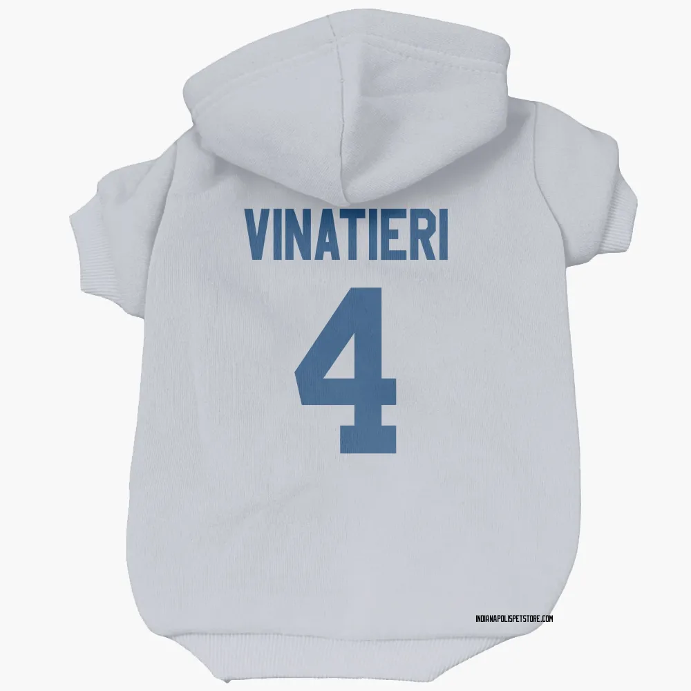 Indianapolis Colts Adam Vinatieri White Pet Hoodie for Dog & Cat