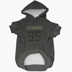 Indianapolis Colts Adetomiwa Adebawore Black Service Pet Hoodie for Dog & Cat
