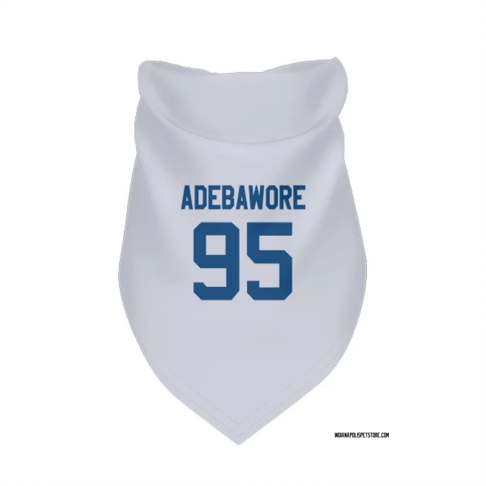 Indianapolis Colts Adetomiwa Adebawore White Pet Bandana for Dog & Cat