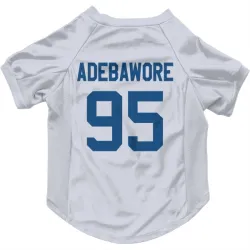 Indianapolis Colts Adetomiwa Adebawore White Pet Jersey for Dog & Cat