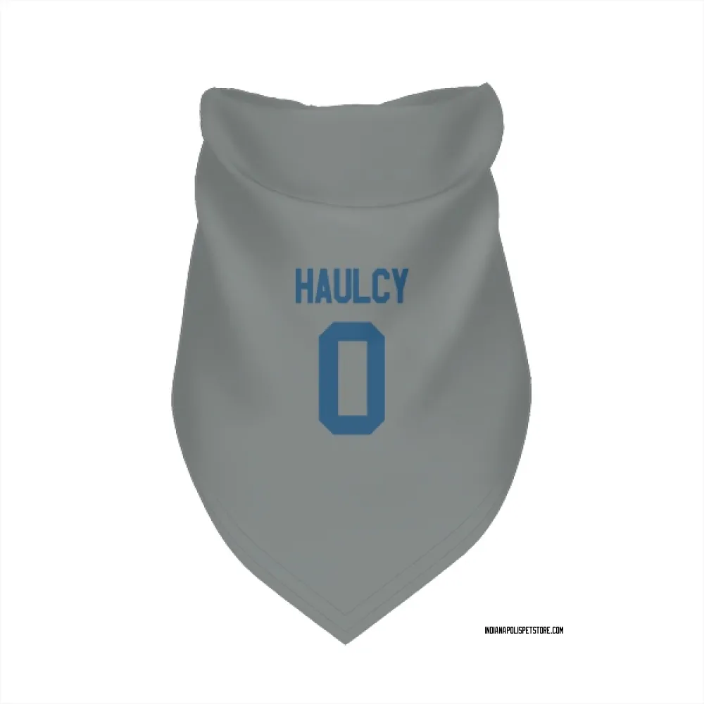 Indianapolis Colts A.J. Haulcy Gray Pet Bandana for Dog & Cat