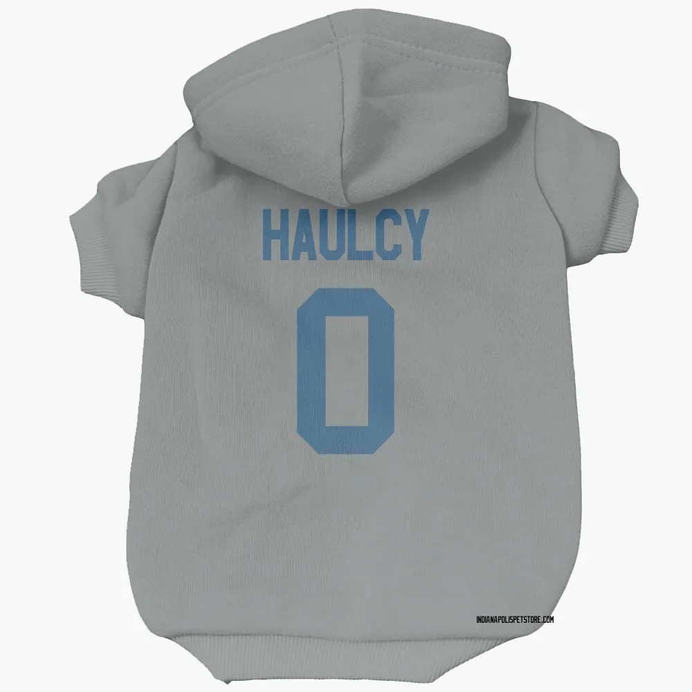 Indianapolis Colts A.J. Haulcy Gray Pet Hoodie for Dog & Cat