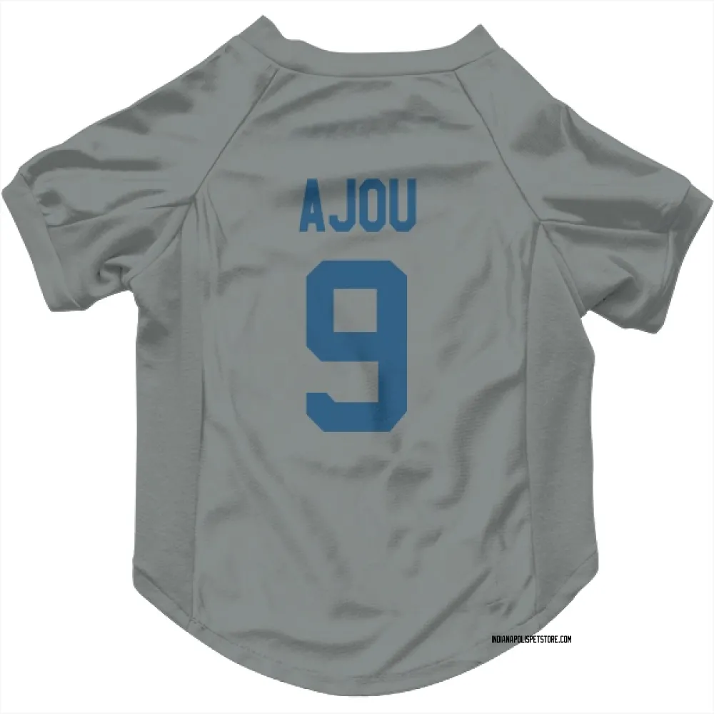 Indianapolis Colts Ajou Ajou Gray Pet Jersey for Dog & Cat