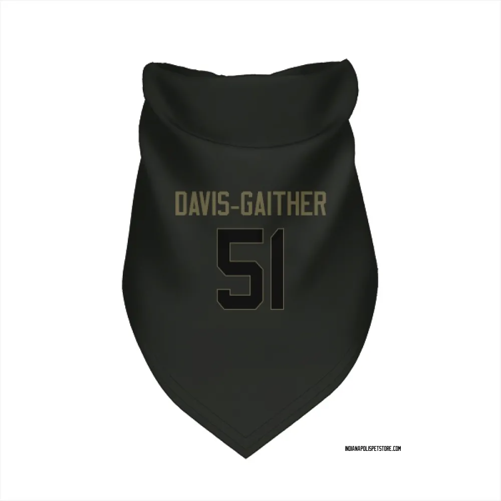 Indianapolis Colts Akeem Davis-Gaither Black Service Pet Bandana for Dog & Cat