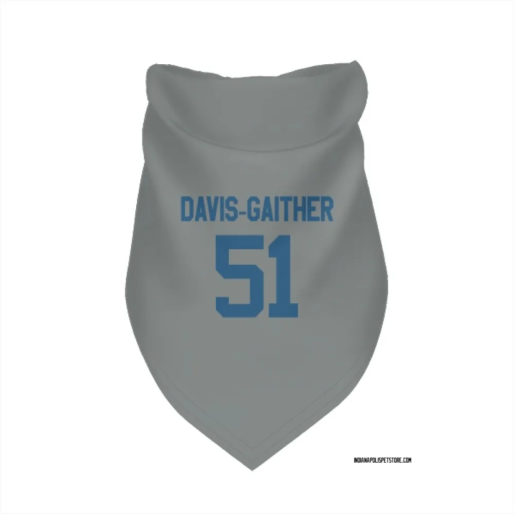 Indianapolis Colts Akeem Davis-Gaither Gray Pet Bandana for Dog & Cat
