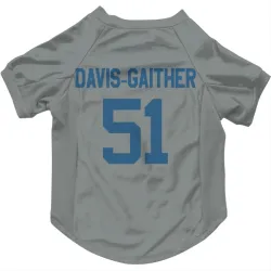 Indianapolis Colts Akeem Davis-Gaither Gray Pet Jersey for Dog & Cat