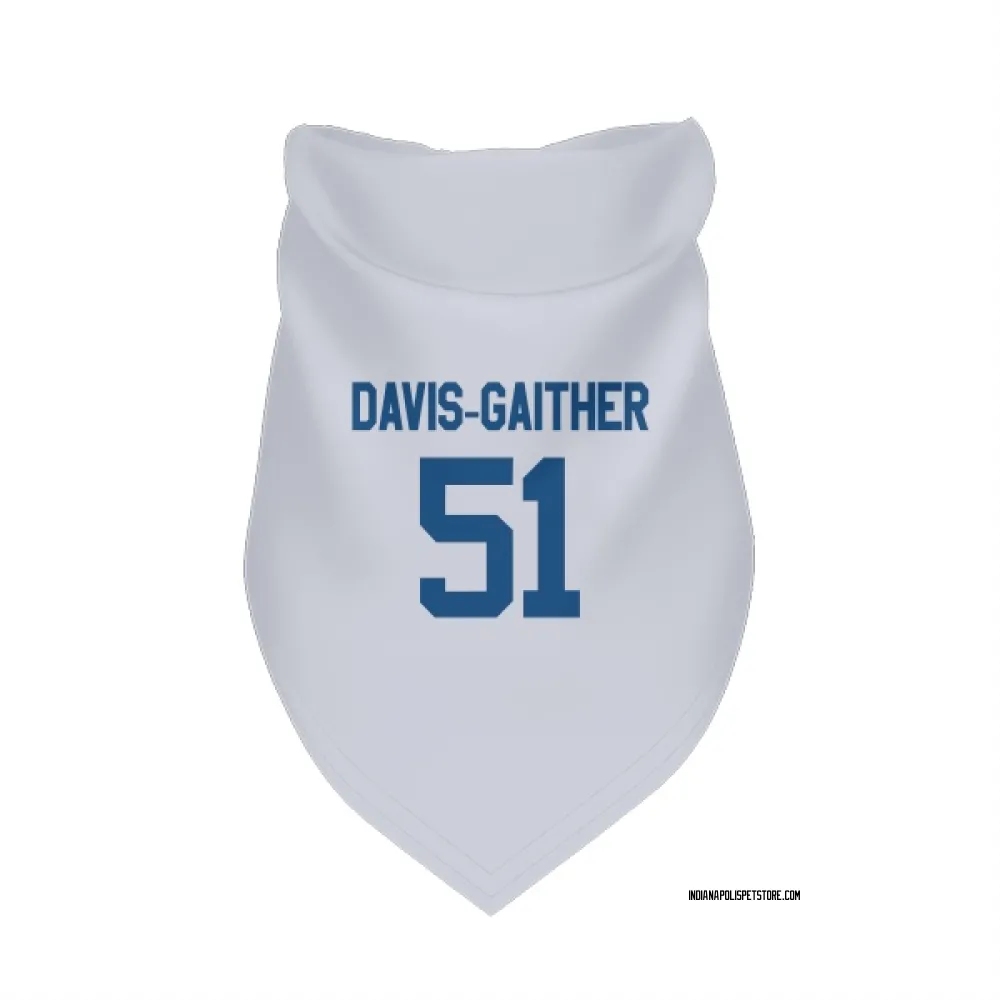 Indianapolis Colts Akeem Davis-Gaither White Pet Bandana for Dog & Cat