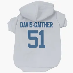 Indianapolis Colts Akeem Davis-Gaither White Pet Hoodie for Dog & Cat