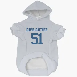 Indianapolis Colts Akeem Davis-Gaither White Pet Hoodie for Dog & Cat
