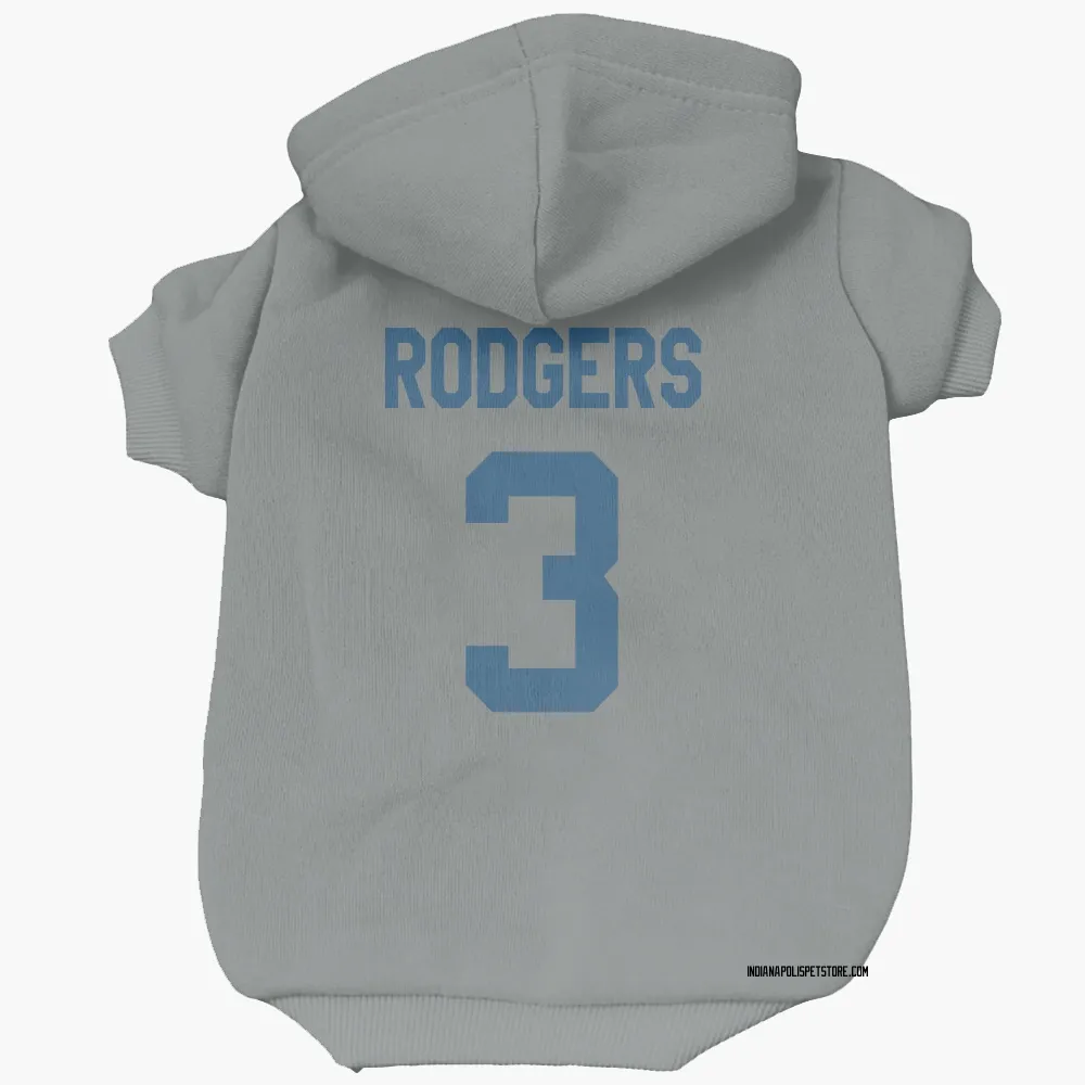 Indianapolis Colts Amari Rodgers Gray Pet Hoodie for Dog & Cat