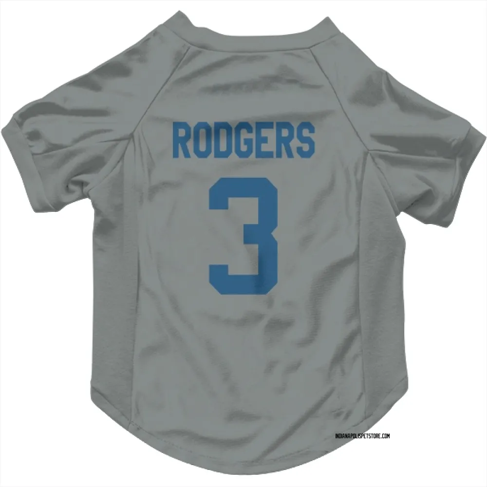 Indianapolis Colts Amari Rodgers Gray Pet Jersey for Dog & Cat