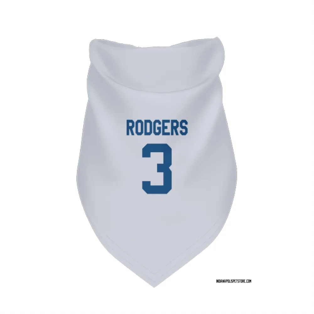 Indianapolis Colts Amari Rodgers White Pet Bandana for Dog & Cat