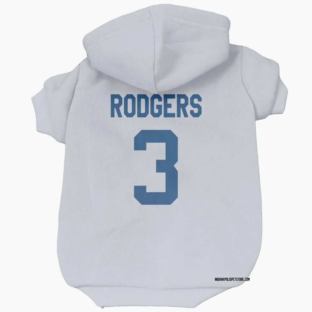 Indianapolis Colts Amari Rodgers White Pet Hoodie for Dog & Cat