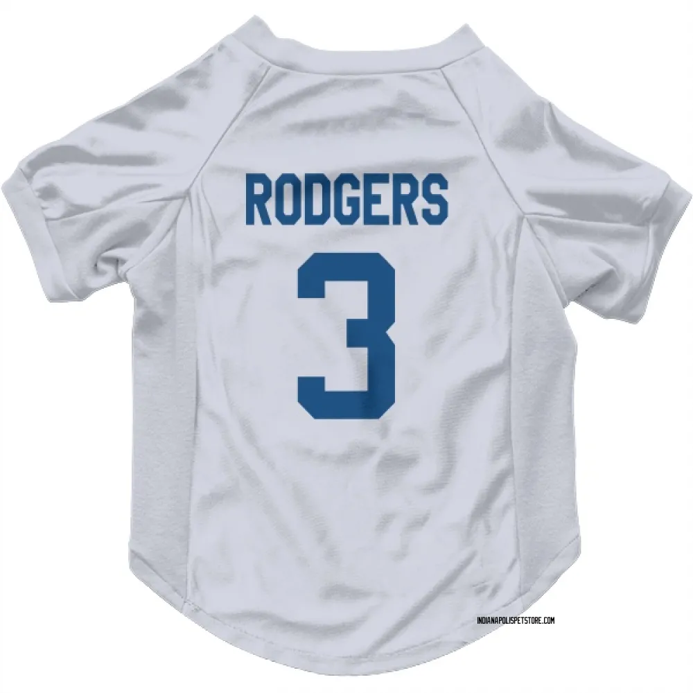 Indianapolis Colts Amari Rodgers White Pet Jersey for Dog & Cat