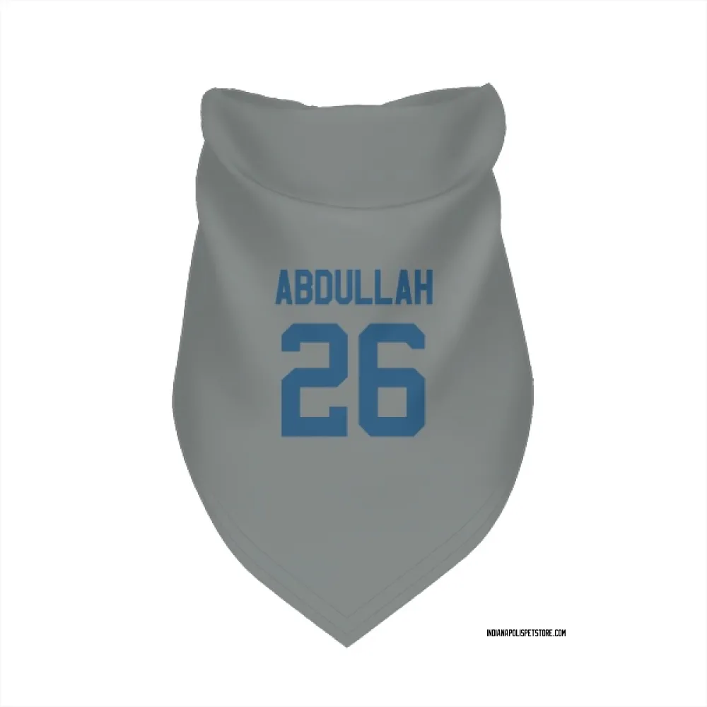 Indianapolis Colts Ameer Abdullah Gray Pet Bandana for Dog & Cat