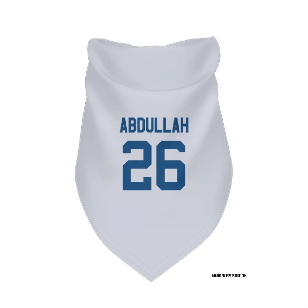Indianapolis Colts Ameer Abdullah White Pet Bandana for Dog & Cat