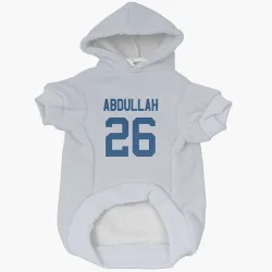 Indianapolis Colts Ameer Abdullah White Pet Hoodie for Dog & Cat