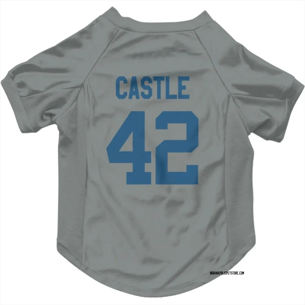 Indianapolis Colts Anderson Castle Gray Pet Jersey for Dog & Cat