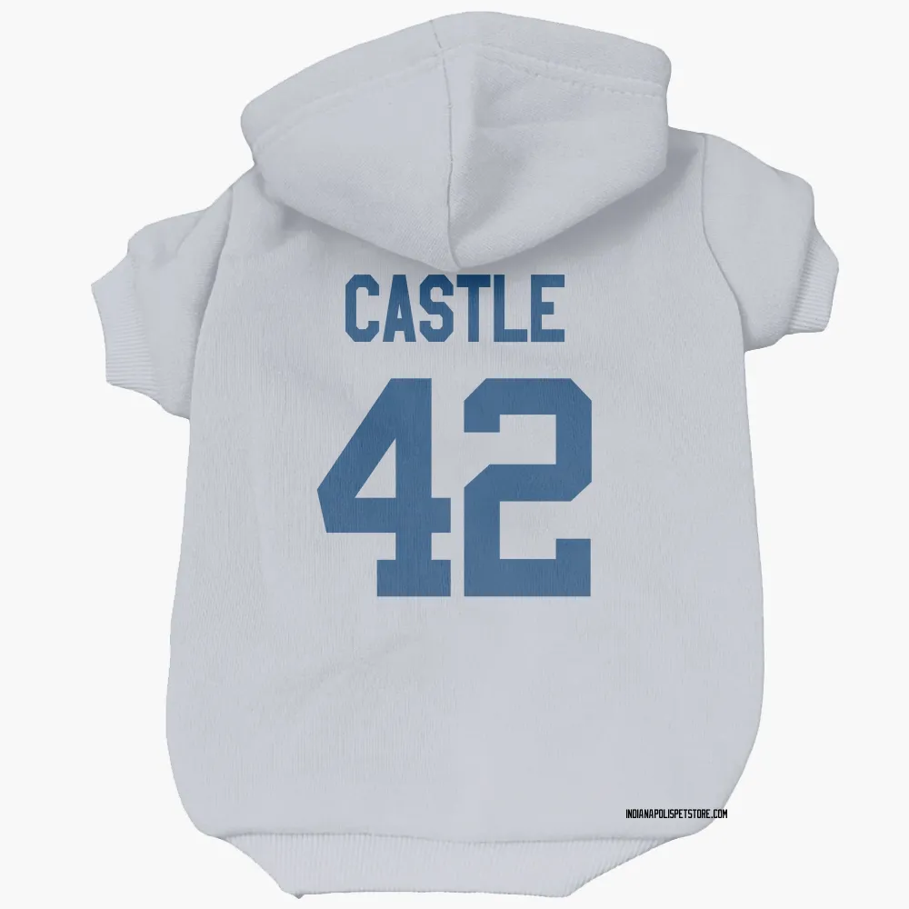 Indianapolis Colts Anderson Castle White Pet Hoodie for Dog & Cat