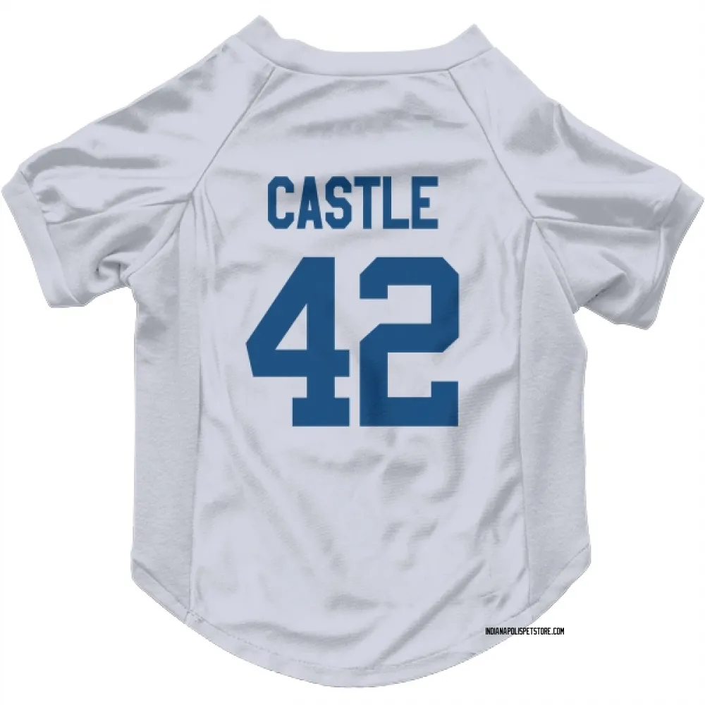 Indianapolis Colts Anderson Castle White Pet Jersey for Dog & Cat