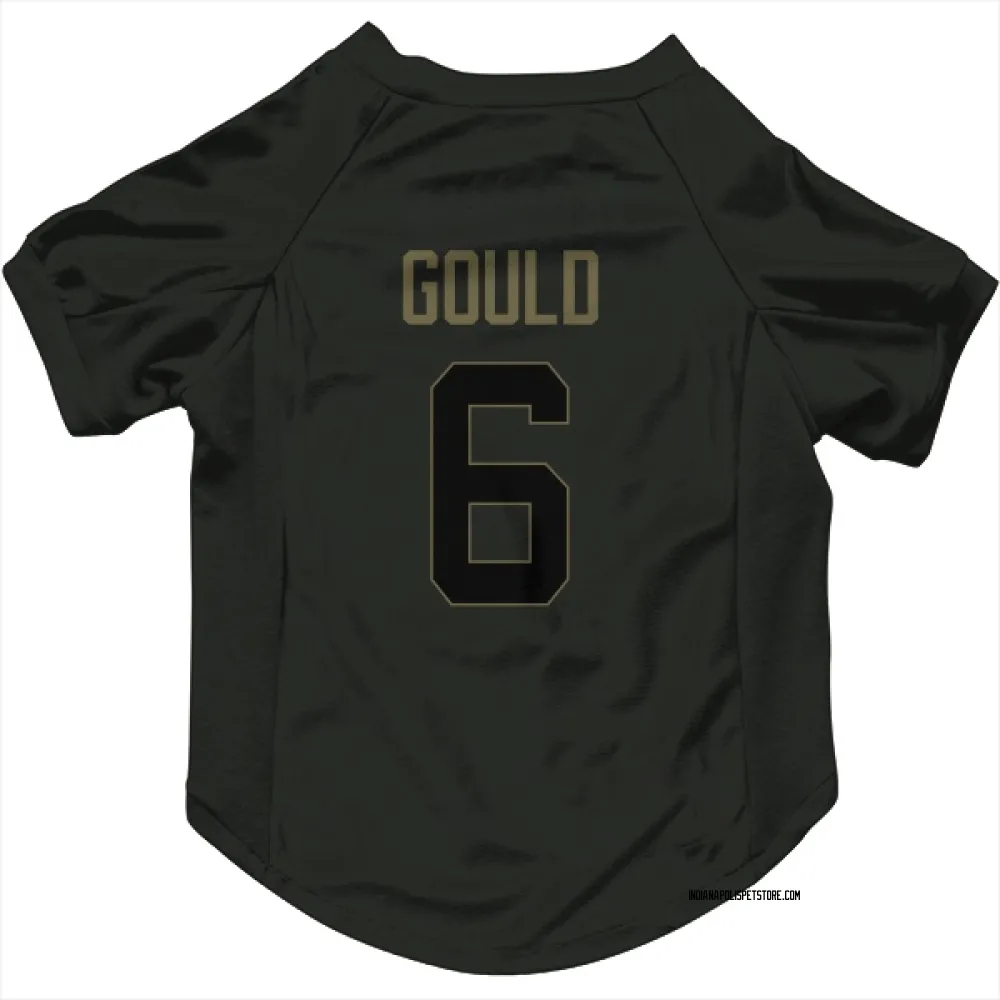 Indianapolis Colts Anthony Gould Black Service Pet Jersey for Dog & Cat