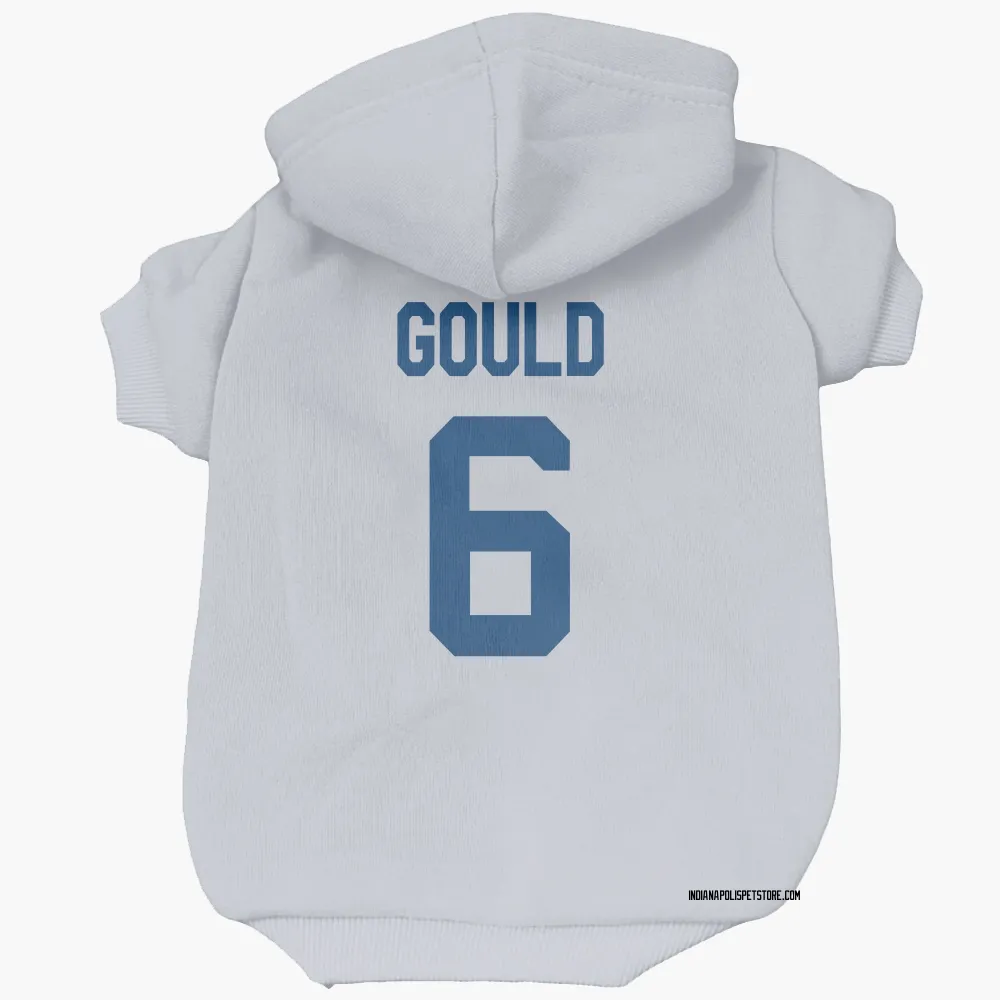 Indianapolis Colts Anthony Gould White Pet Hoodie for Dog & Cat