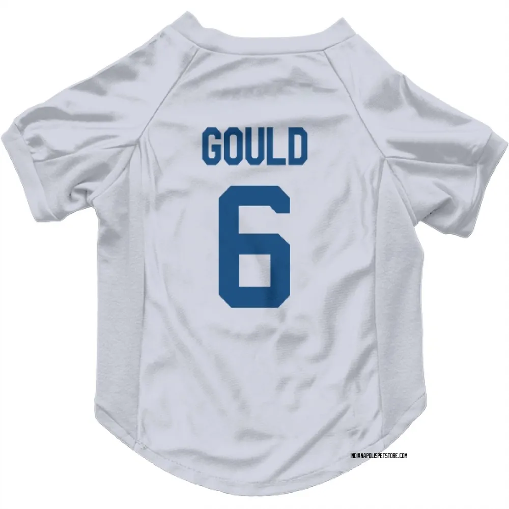 Indianapolis Colts Anthony Gould White Pet Jersey for Dog & Cat
