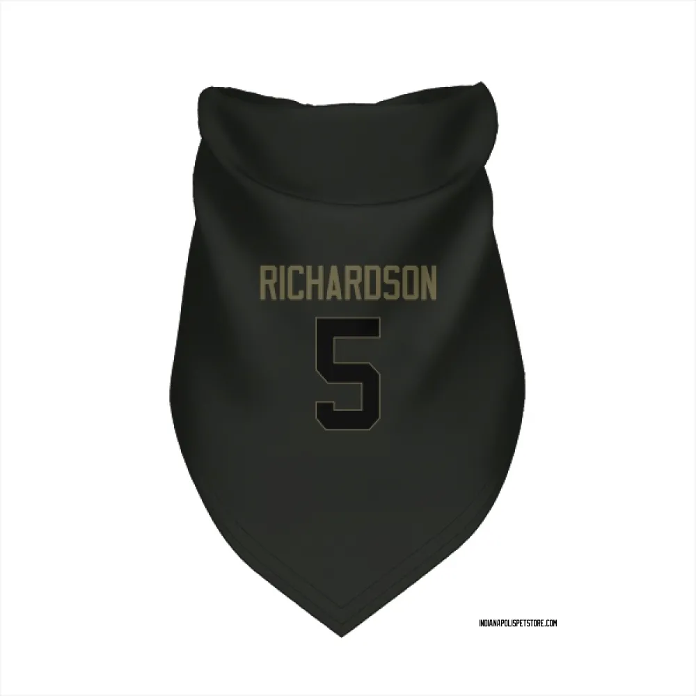 Indianapolis Colts Anthony Richardson Black Service Pet Bandana for Dog & Cat