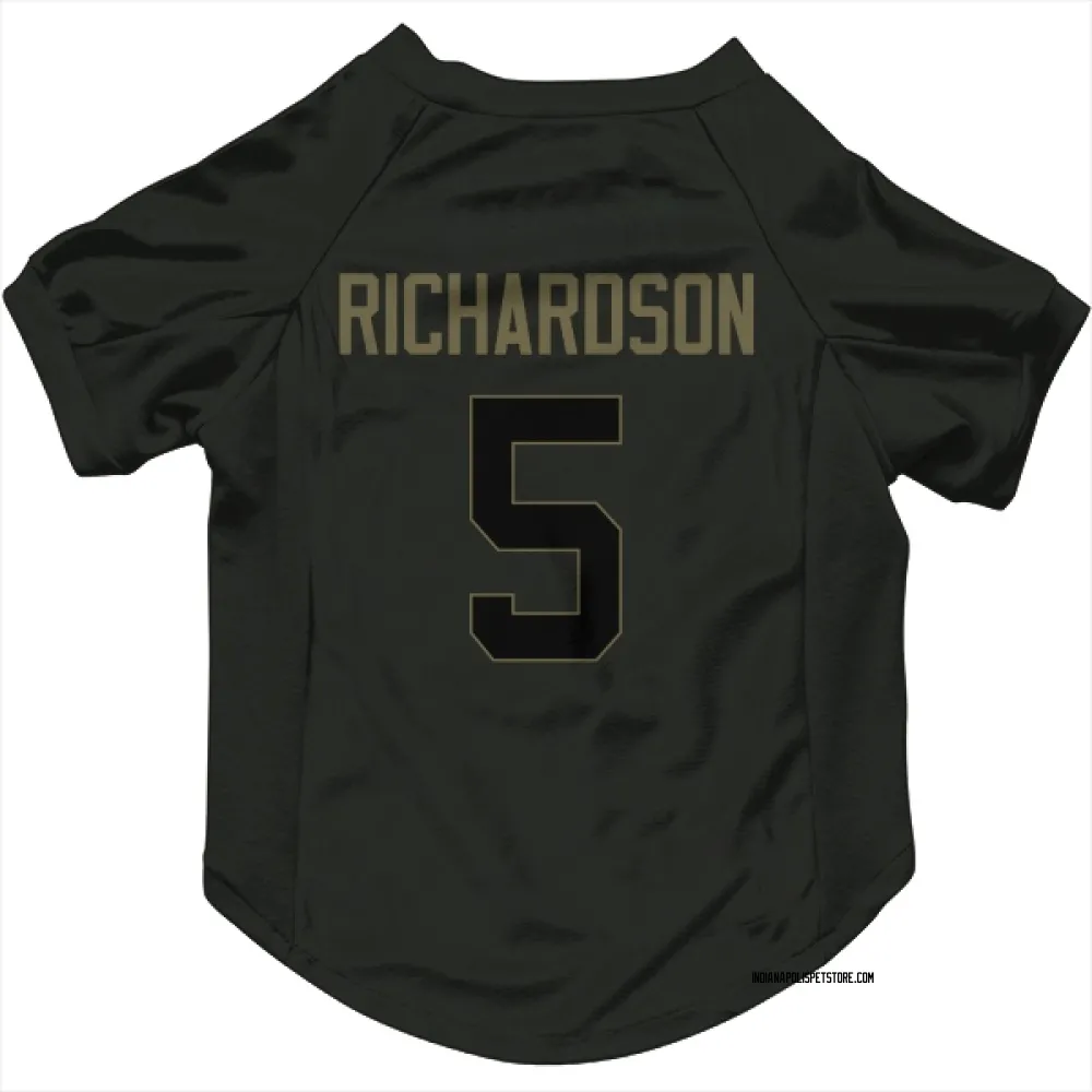 Indianapolis Colts Anthony Richardson Black Service Pet Jersey for Dog & Cat