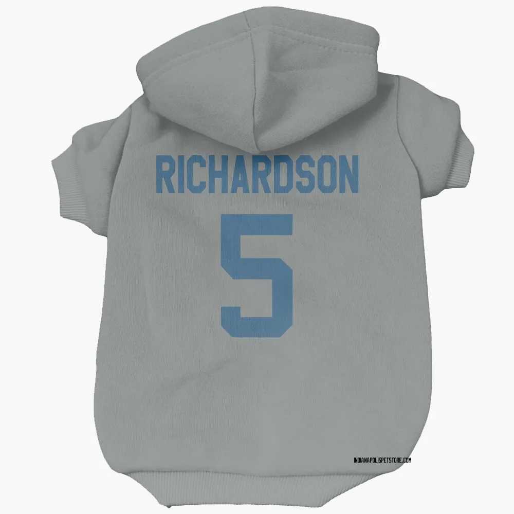 Indianapolis Colts Anthony Richardson Gray Pet Hoodie for Dog & Cat