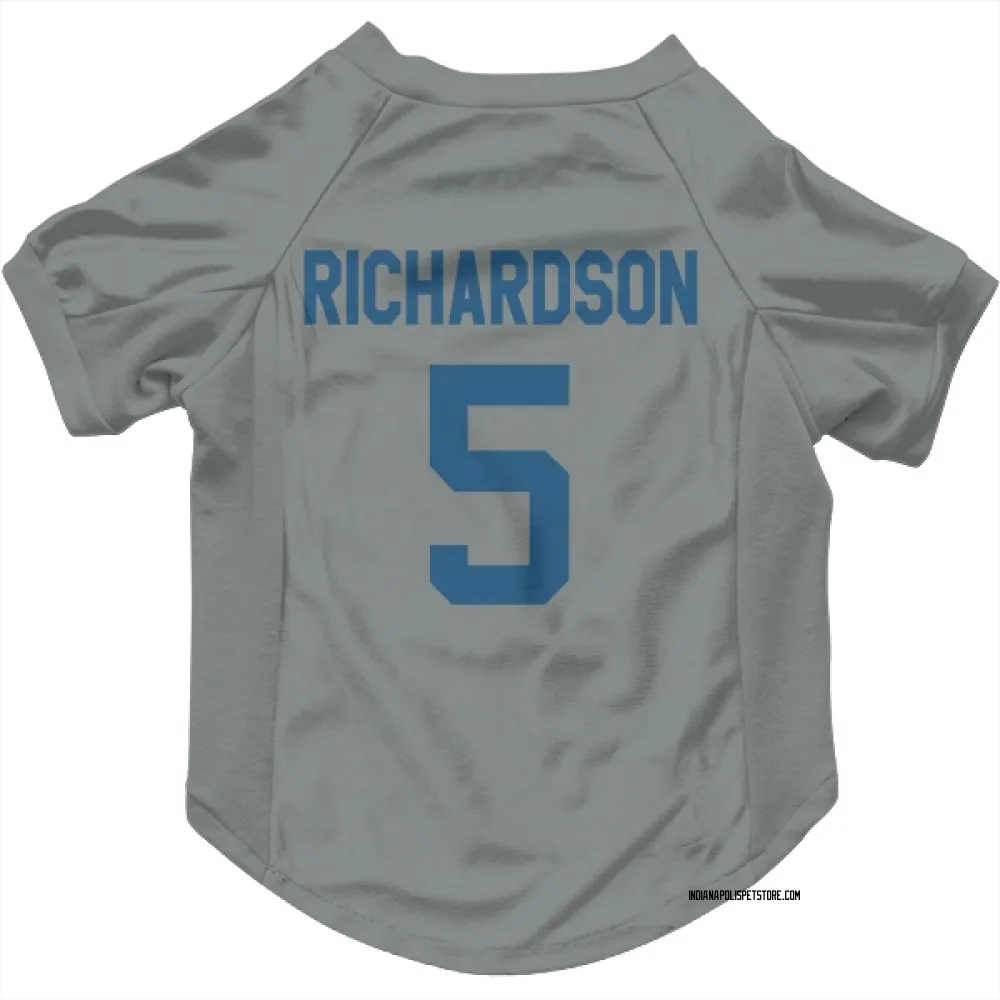 Indianapolis Colts Anthony Richardson Gray Pet Jersey for Dog & Cat