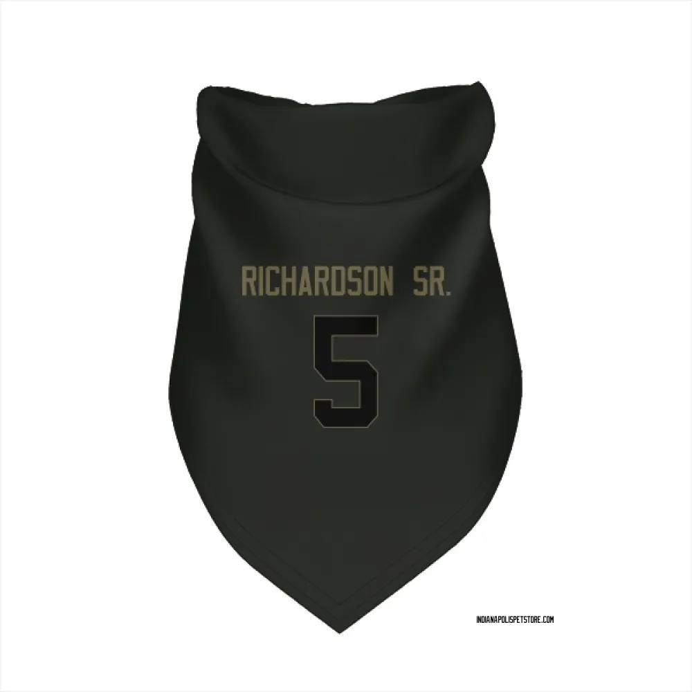 Indianapolis Colts Anthony Richardson Sr. Black Service Pet Bandana for Dog & Cat