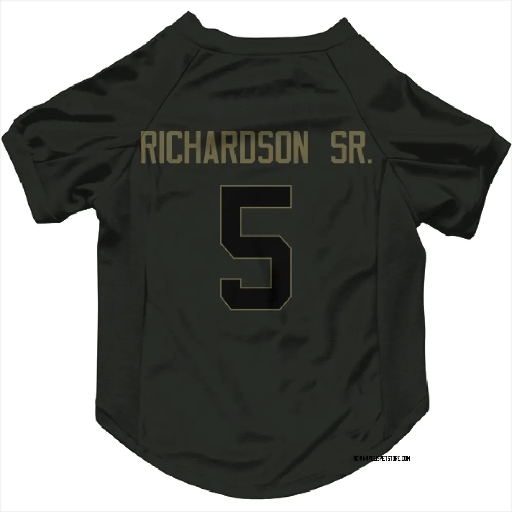 Indianapolis Colts Anthony Richardson Sr. Black Service Pet Jersey for Dog & Cat