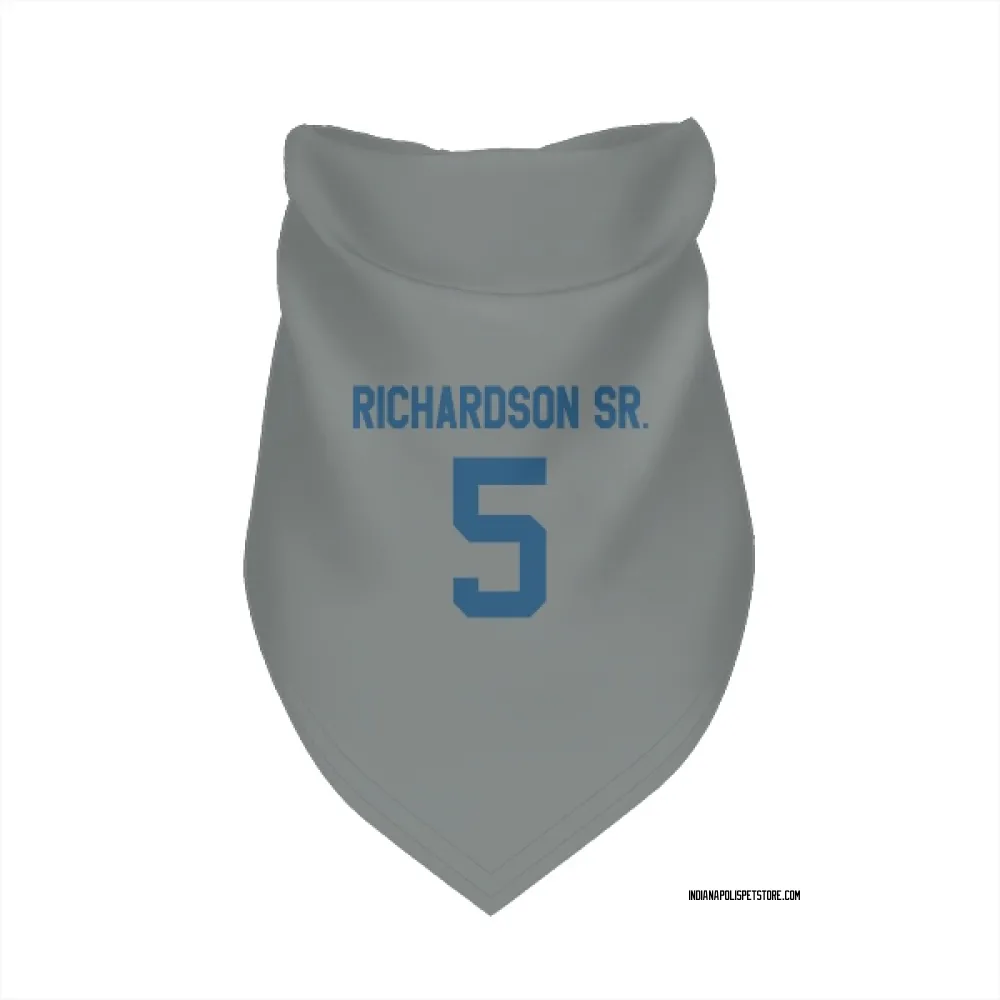Indianapolis Colts Anthony Richardson Sr. Gray Pet Bandana for Dog & Cat