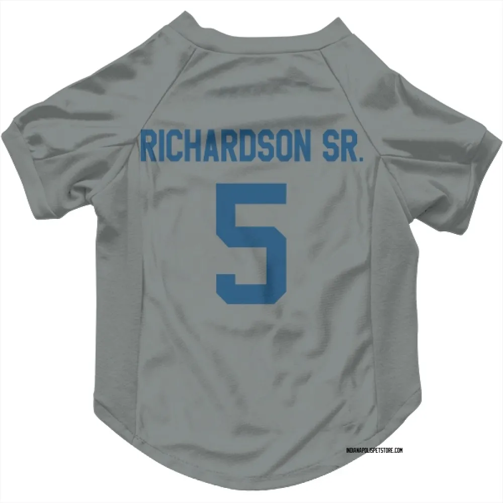 Indianapolis Colts Anthony Richardson Sr. Gray Pet Jersey for Dog & Cat
