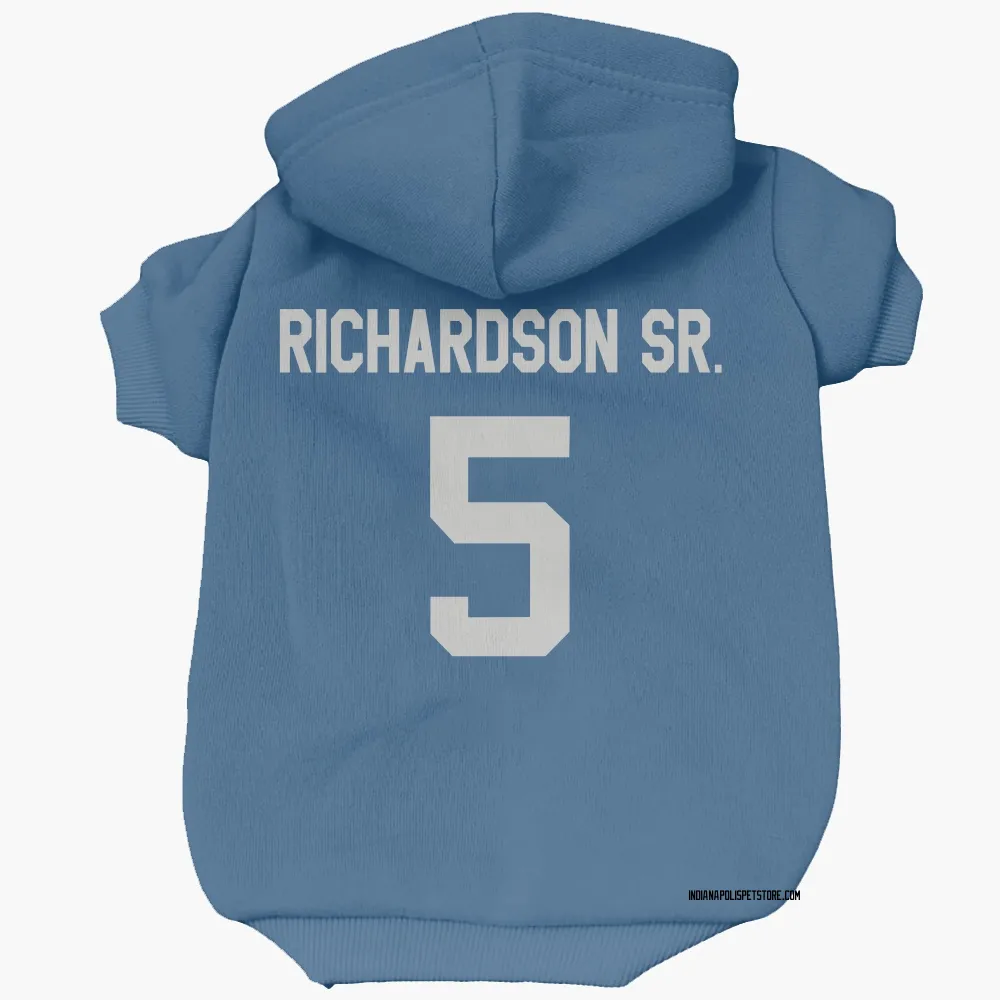 Indianapolis Colts Anthony Richardson Sr. Royal Pet Hoodie for Dog & Cat