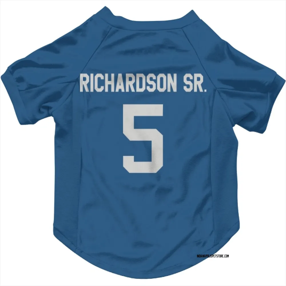Indianapolis Colts Anthony Richardson Sr. Royal Pet Jersey for Dog & Cat