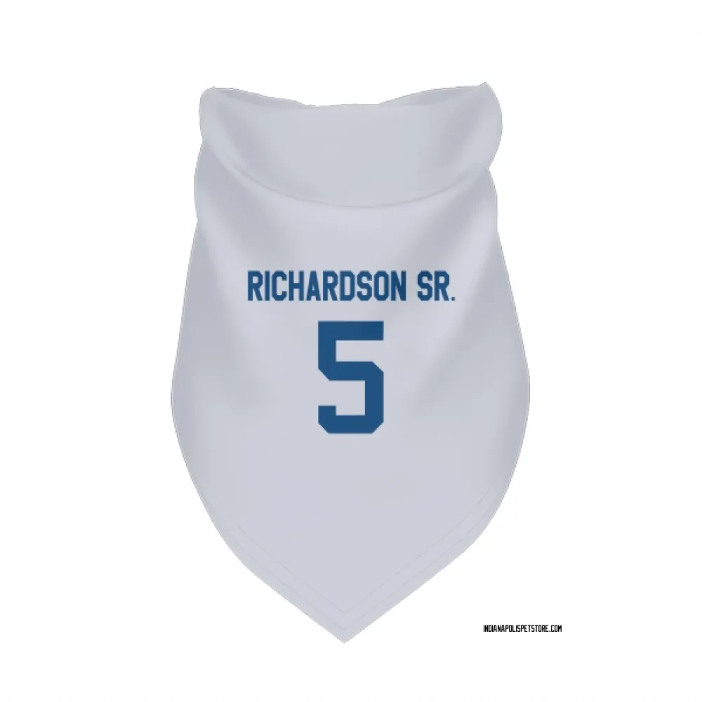 Indianapolis Colts Anthony Richardson Sr. White Pet Bandana for Dog & Cat