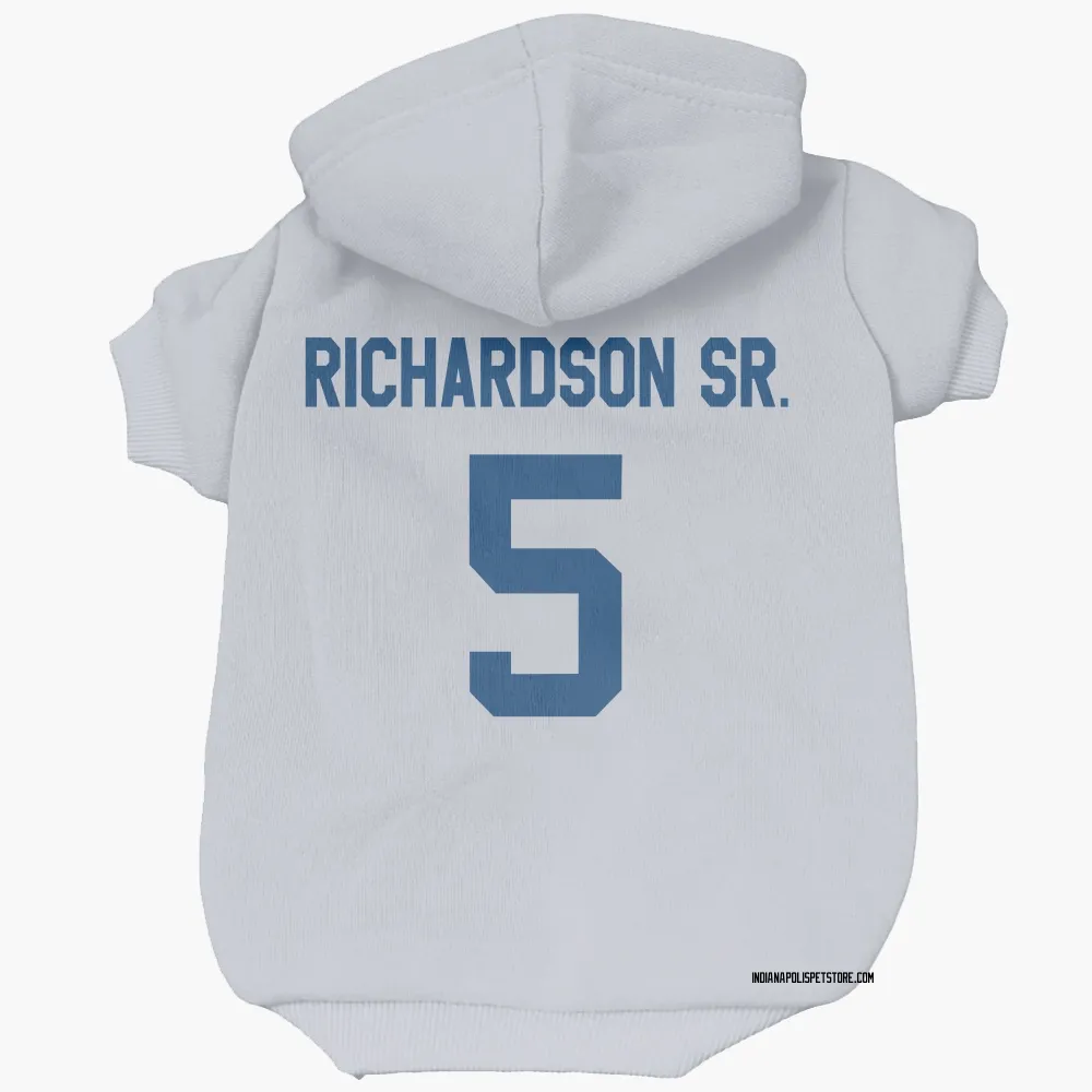 Indianapolis Colts Anthony Richardson Sr. White Pet Hoodie for Dog & Cat