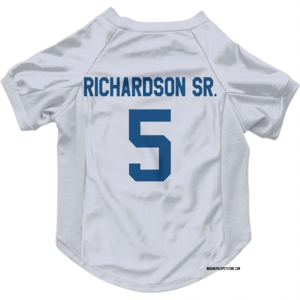 Indianapolis Colts Anthony Richardson Sr. White Pet Jersey for Dog & Cat
