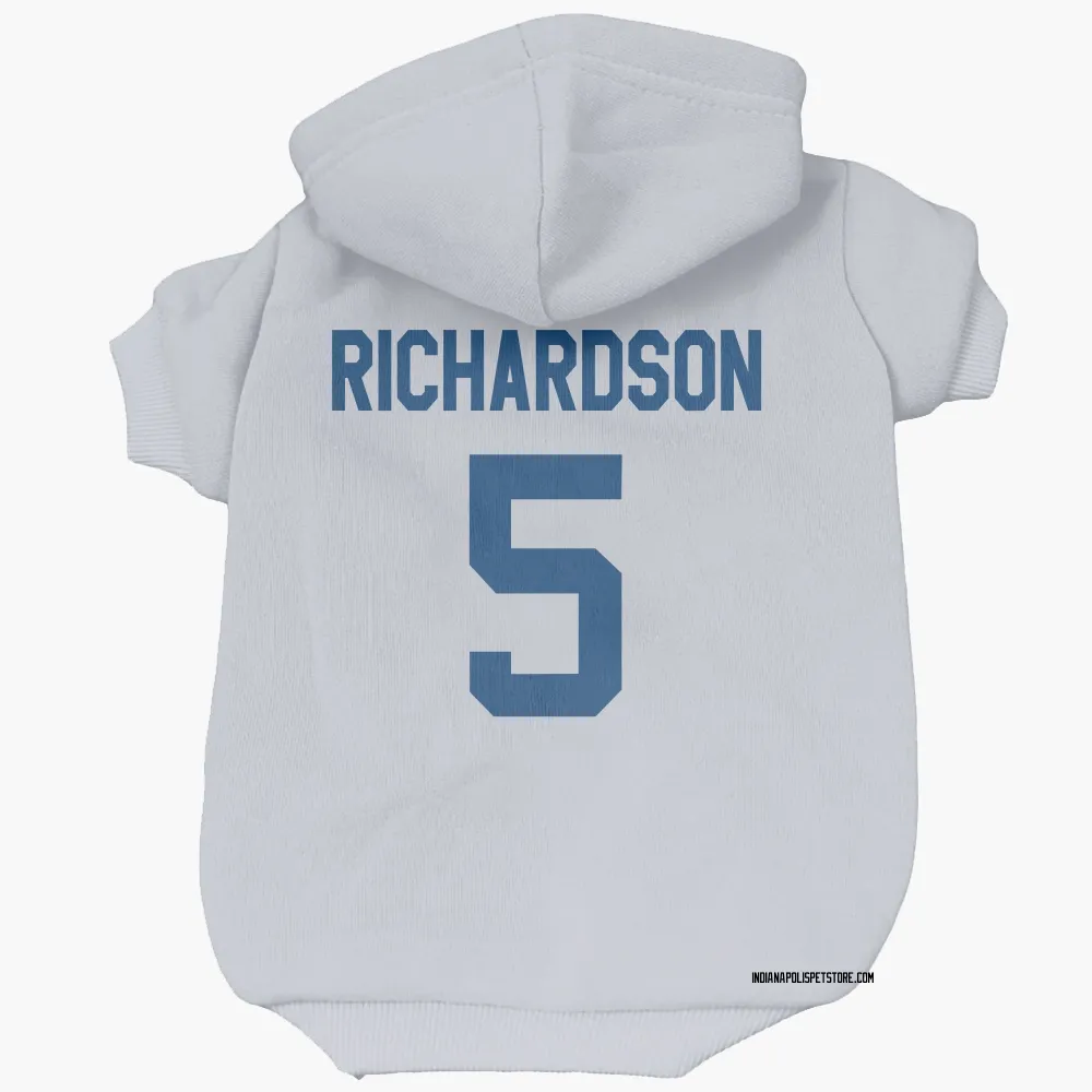 Indianapolis Colts Anthony Richardson White Pet Hoodie for Dog & Cat