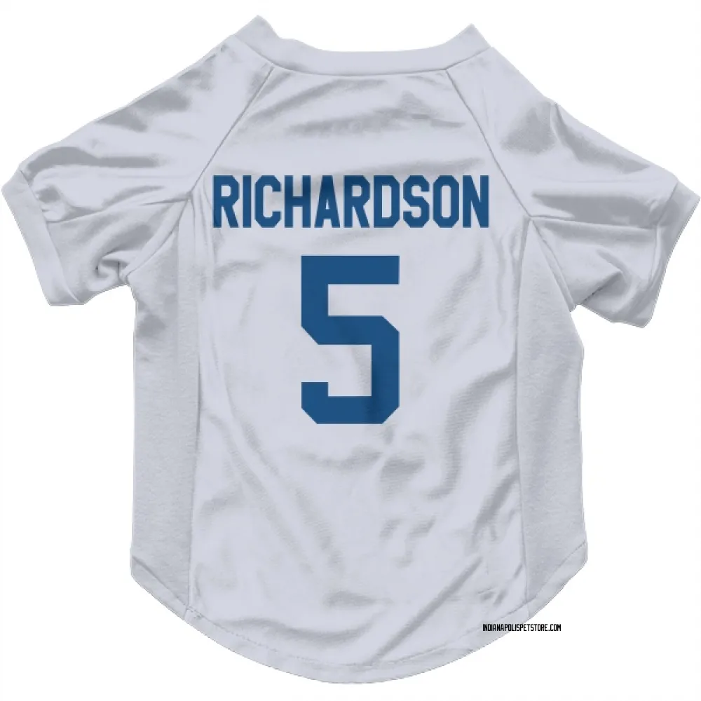 Indianapolis Colts Anthony Richardson White Pet Jersey for Dog & Cat