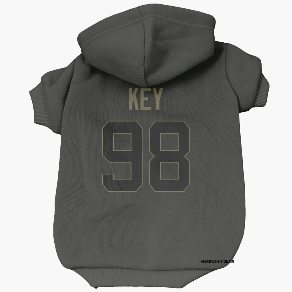 Indianapolis Colts Arden Key Black Service Pet Hoodie for Dog & Cat