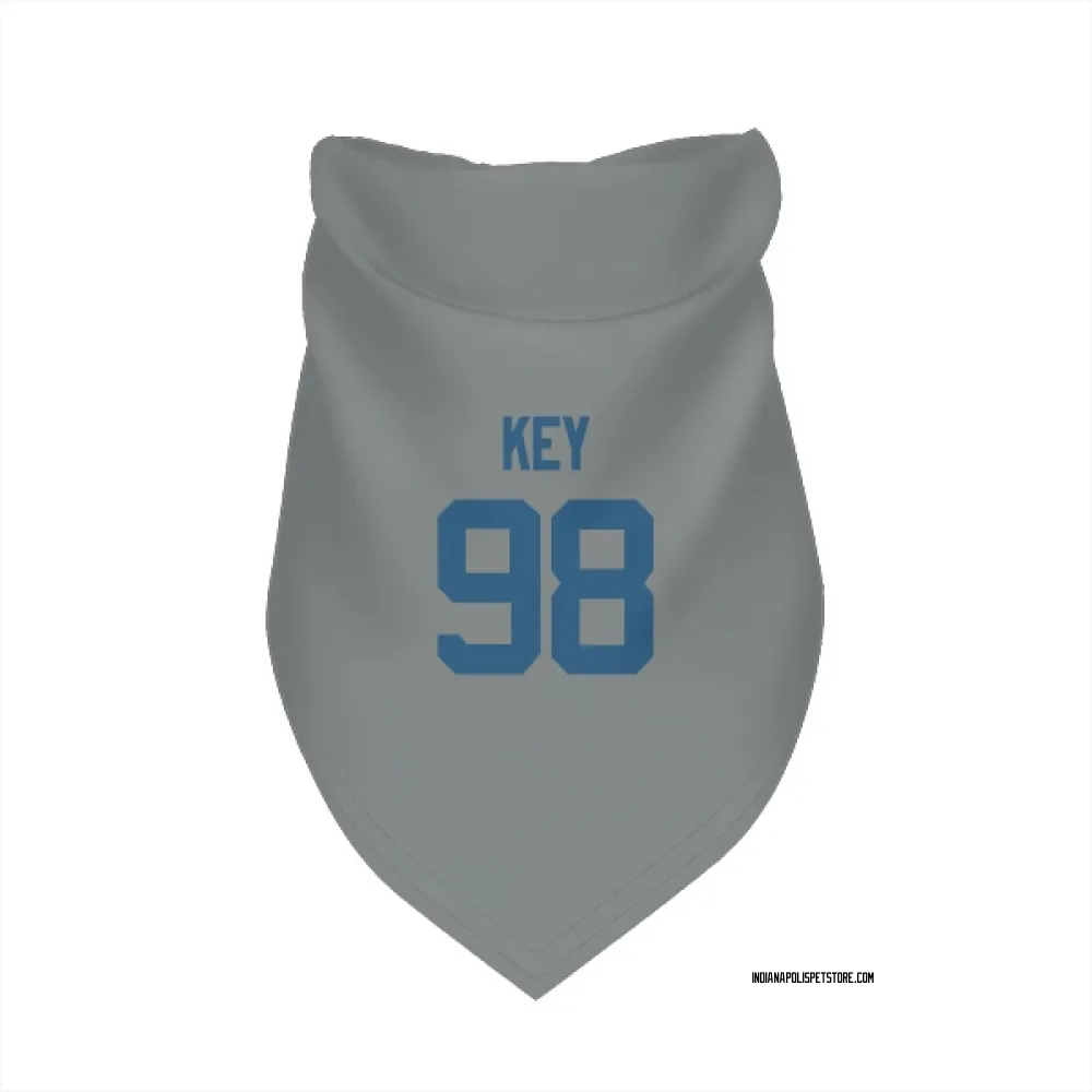 Indianapolis Colts Arden Key Gray Pet Bandana for Dog & Cat
