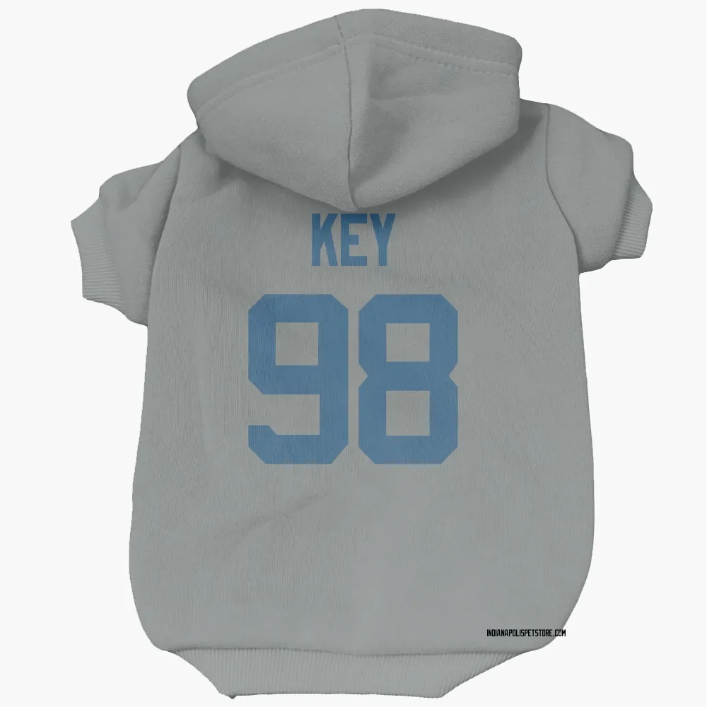 Indianapolis Colts Arden Key Gray Pet Hoodie for Dog & Cat