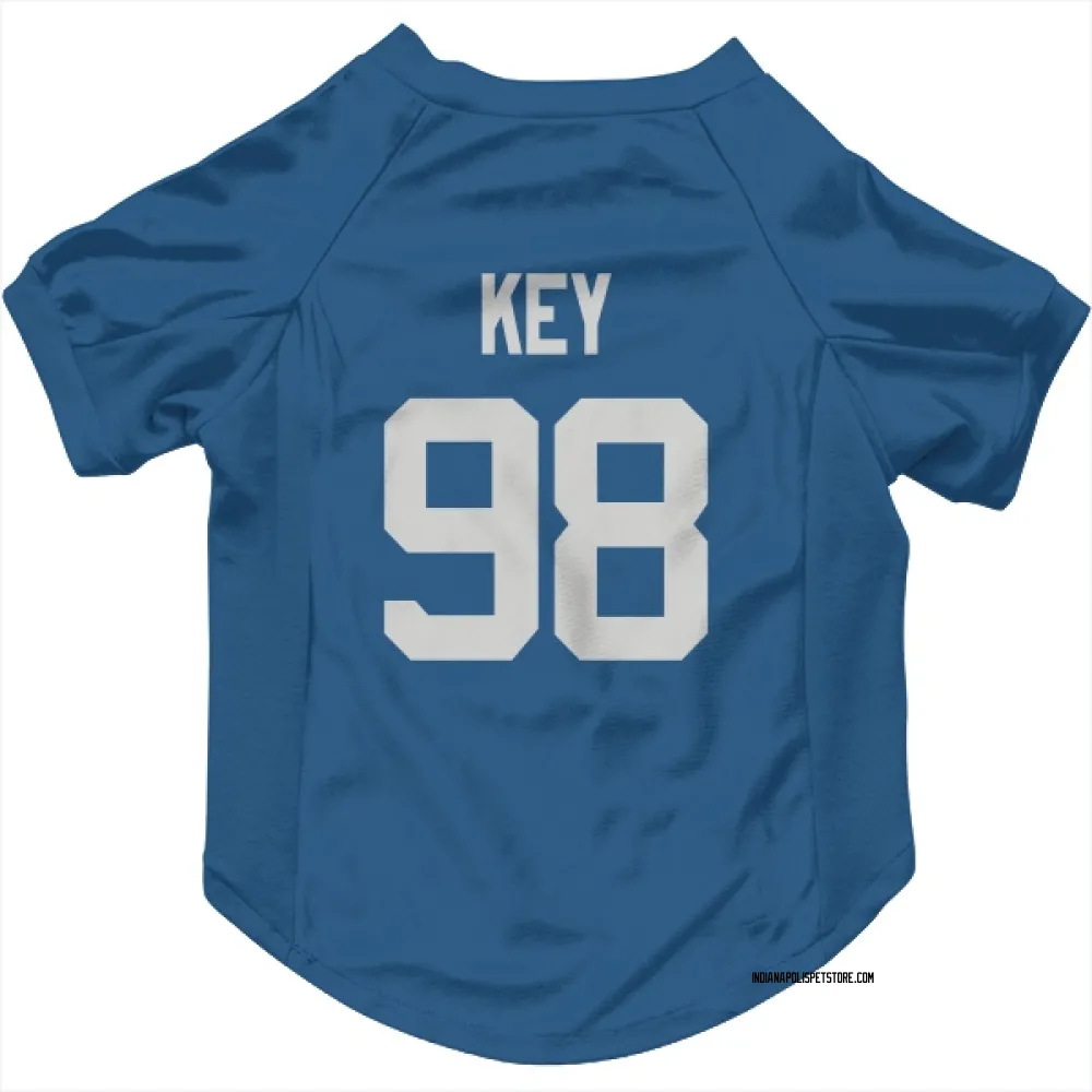 Indianapolis Colts Arden Key Royal Pet Jersey for Dog & Cat