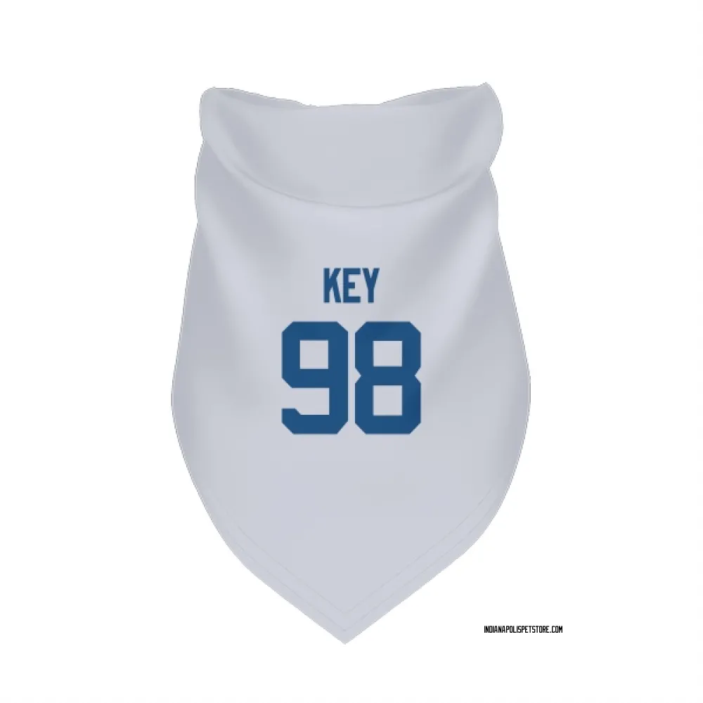 Indianapolis Colts Arden Key White Pet Bandana for Dog & Cat