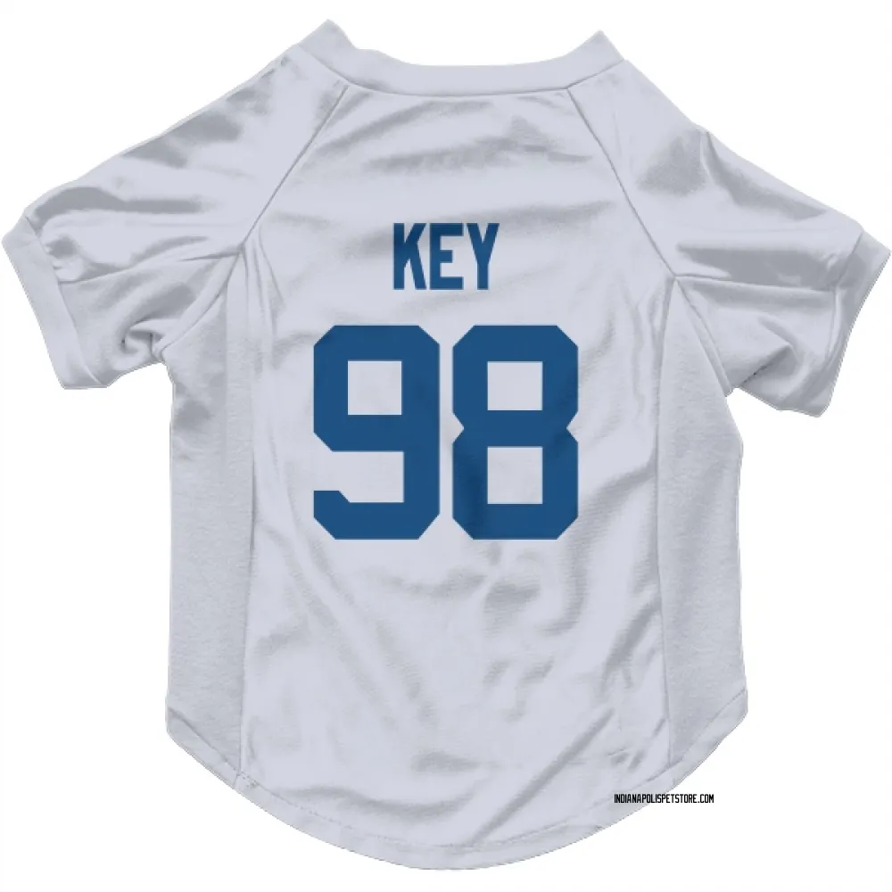 Indianapolis Colts Arden Key White Pet Jersey for Dog & Cat