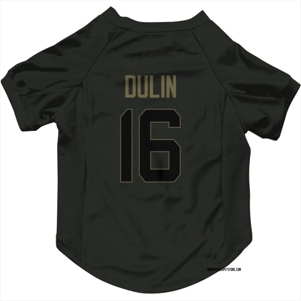 Indianapolis Colts Ashton Dulin Black Service Pet Jersey for Dog & Cat